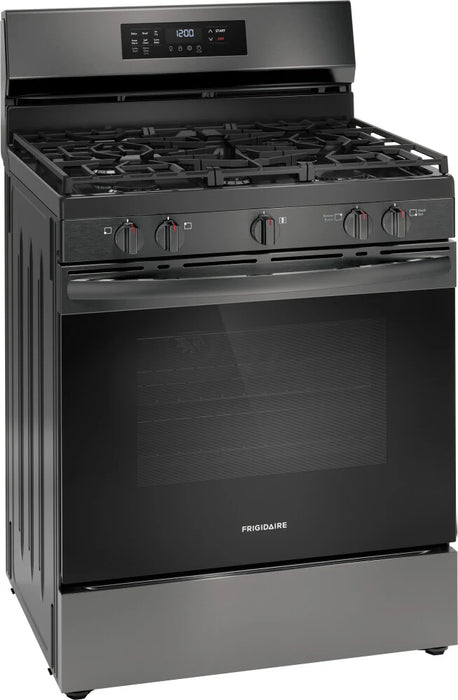 Frigidaire FCRG3083AD 30" Gas Range with Air Fry in Black Stainless Steel