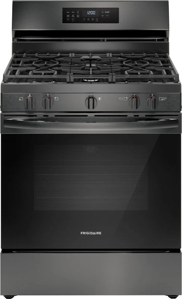 Frigidaire 30" Gas Range with Air Fry in Black Stainless Steel FCRG3083AD