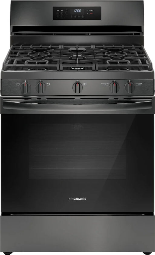 Frigidaire FCRG3083AD 30" Gas Range with Air Fry in Black Stainless Steel