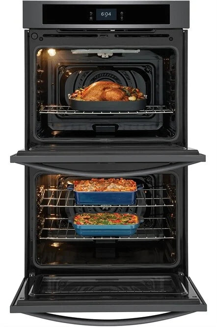 Frigidaire FCWD3027AD 30" Double Electric Wall Oven in Black Stainless Steel