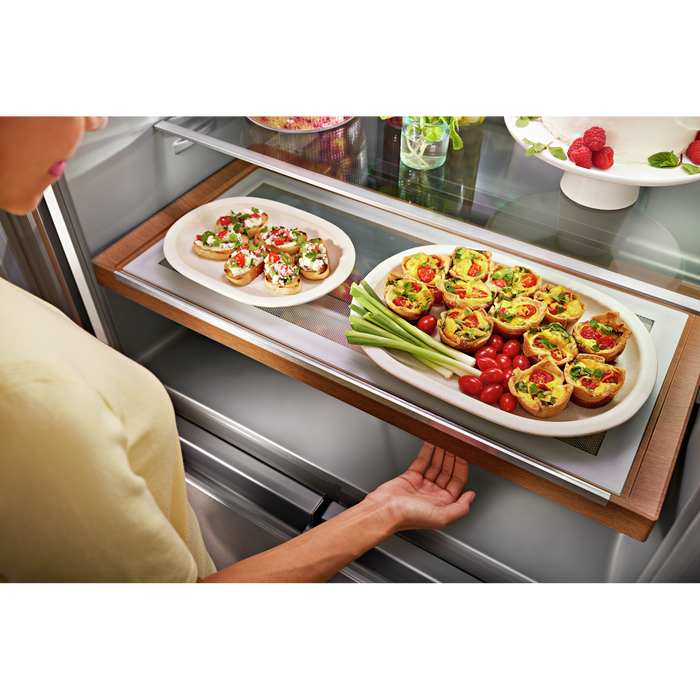 Kitchenaid KRQC506MPS -  36-inch wide Counter-Depth 4-Door Refrigerator