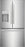Frigidaire FRFS2823AS 27.8 Cu. Ft. Standard-Depth French Door Refrigerator in Stainless Steel
