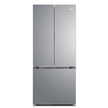 Marathon MFF180SSFD 18 cu.ft. French Door Bottom Mount Frost Free Refrigerator in Stainless Steel