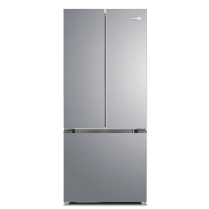 Marathon MFF180SSFD 18 cu.ft. French Door Bottom Mount Frost Free Refrigerator in Stainless Steel