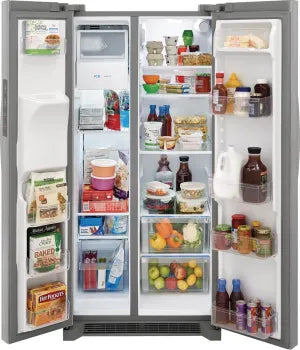 Frigidaire FRSS2323AS 22.3 Cu. Ft. 33" Standard Depth Side by Side Refrigerator in Stainless steel