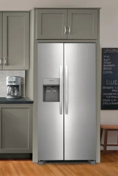 Frigidaire FRSS2323AS 22.3 Cu. Ft. 33" Standard Depth Side by Side Refrigerator in Stainless steel