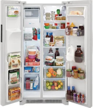 Frigidaire FRSS2323AW 22.3 Cu. Ft. 33" Standard Depth Side by Side Refrigerator in White