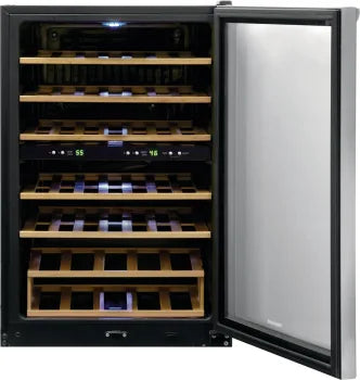 Frigidaire FRWW4543AS 45 Bottle Two-Zone Wine Cooler in Stainless Steel