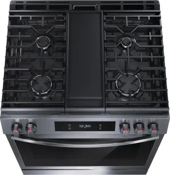 Frigidaire Gallery GCFG3060BD 30" Gas Range with 15+ Ways To Cook in  Black Stainless Steel