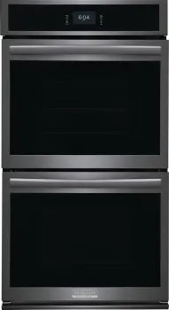 Frigidaire Gallery  27" Double Electric Wall Oven in Black Stainless Steel GCWD2767AD