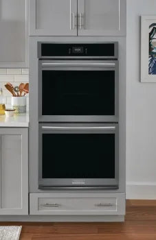 Frigidaire Gallery GCWD2767AD 27" Double Electric Wall Oven with 15+ Ways To Cook in Black Stainless Steel