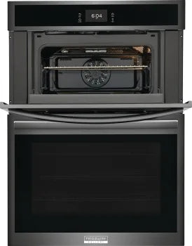 Frigidaire Gallery GCWM3067AD 30" Electric Wall Oven and Microwave Combination with 15+ Ways To Cook in Black Stainless Steel