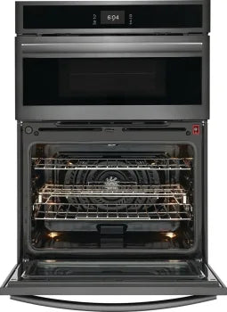 Frigidaire Gallery GCWM3067AD 30" Electric Wall Oven and Microwave Combination with 15+ Ways To Cook in Black Stainless Steel