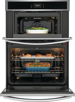 Frigidaire Gallery GCWM3067AF 30" Electric Wall Oven and Microwave Combination with 15+ Ways To Cook in Stainless Steel