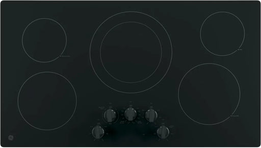 GE JP3036DLBB 36" Built-In Knob Control Electric Cooktop in Black