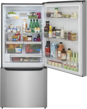 Frigidaire GRBN2012AFGallery 20.3 Cu. Ft. Standard-Depth Bottom Freezer Refrigerator in Stainless Steel