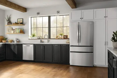 Frigidaire Gallery GRMN2872AF 27.2 Cu. Ft. Standard-Depth 4-Door French Door Refrigerator in Stainless Steel