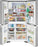 Frigidaire Gallery GRQC2255BF 21.5 Cu. Ft. Counter-Depth 4-Door Refrigerator in Stainless Steel