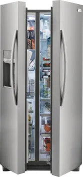 Frigidaire Gallery GRSC2352AF 22.3 Cu. Ft. 36" Counter Depth Side by Side Refrigerator in Stainless Steel