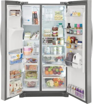 Frigidaire Gallery GRSC2352AF 22.3 Cu. Ft. 36" Counter Depth Side by Side Refrigerator in Stainless Steel