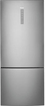 Haier HRB15N3BGS ENERGY STAR® 15 Cu. Ft. Bottom Freezer Refrigerator in Stainless Steel