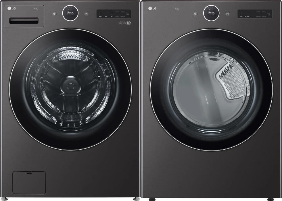 LG 5.8 cu ft Washer and Matching Electric Dryer with Autofill Set - WM6700HBA DLEX6700B