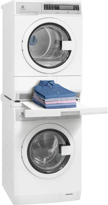 Electrolux ELTE730CAW Laundry Tower Single Unit Front Load 5.1 Cu. Ft. I.E.C Washer and 8 Cu. Ft. Electric Dryer in White