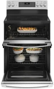 GE JBS86SPSS 30" Free-Standing Electric Double Oven Convection Range in Stainless Steel