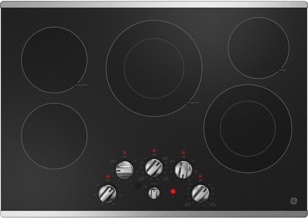 GE JEP5030STSS 30" Built-In knob Control Electric Cooktop in Stainless Steel