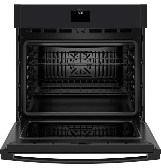 GE JTS5000DVBB 30" Smart Built-In Self-Clean Convection Single Wall Oven with No Preheat Air Fry in Black