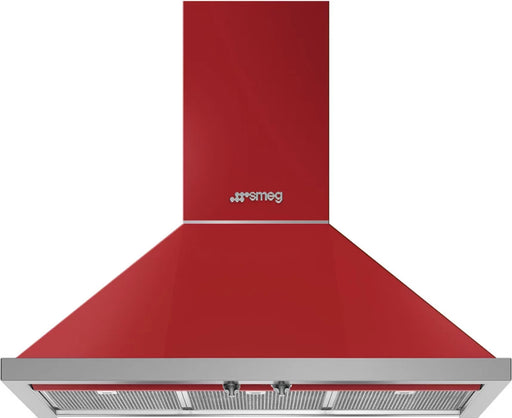 Smeg KPF36URD 36” Red Portofino Ventilation Hood