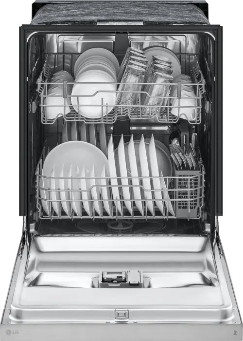 LG LDFC2423W Front Control Dishwasher with LoDecibel Operation and Dynamic Dry™