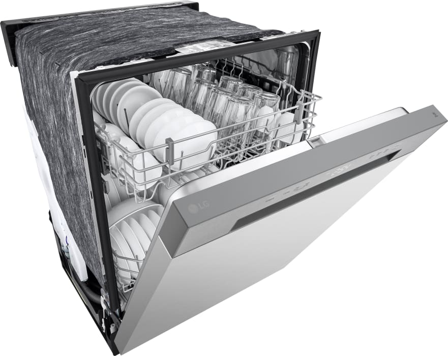 LG LDFC2423W Front Control Dishwasher with LoDecibel Operation and Dynamic Dry™