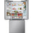 LG LF25S6200V 25.1 cu. ft. 33 in. Freestanding Refrigerator in Platinum Silver