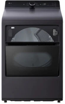 LG DLE8400BE 7.3 cu. ft. Ultra Large Capacity Rear Control Electric Dryer with LG EasyLoad™ Door and AI Sensing