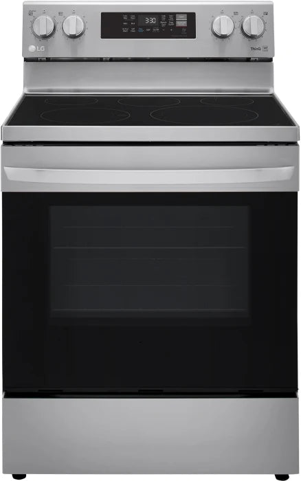 LG LREL6323S 6.3 cu ft. Smart Wi-Fi Enabled Fan Convection Electric Range with Air Fry & EasyClean