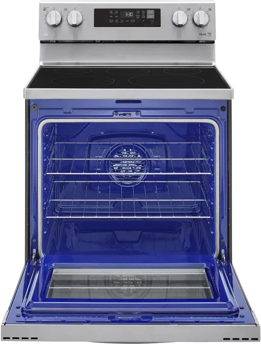 LG LREL6323S 6.3 cu ft. Smart Wi-Fi Enabled Fan Convection Electric Range with Air Fry & EasyClean