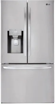 LG LRFS28XBS 28 cu.ft 3 Door French Door, Standard Depth, Ice and Water with Single Ice