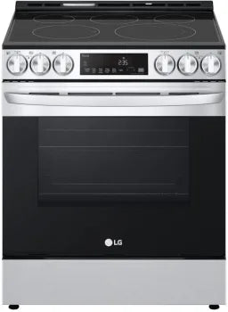 LG LSEL6333F 6.3 cu ft. Smart Wi-Fi Enabled Fan Convection Electric Slide-in Range with Air Fry & EasyClean®