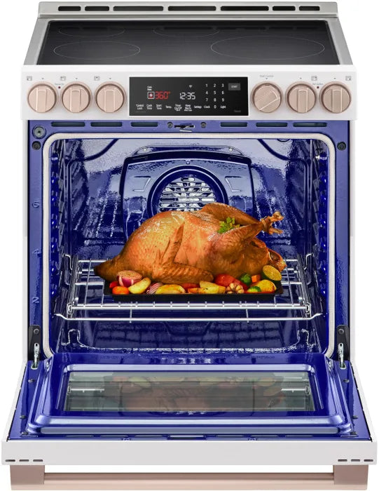 LG Studio LSIS6338NE 6.3 cu. ft. InstaView® Induction Slide-in Range with Air Fry and Air Sous Vide in Essence White