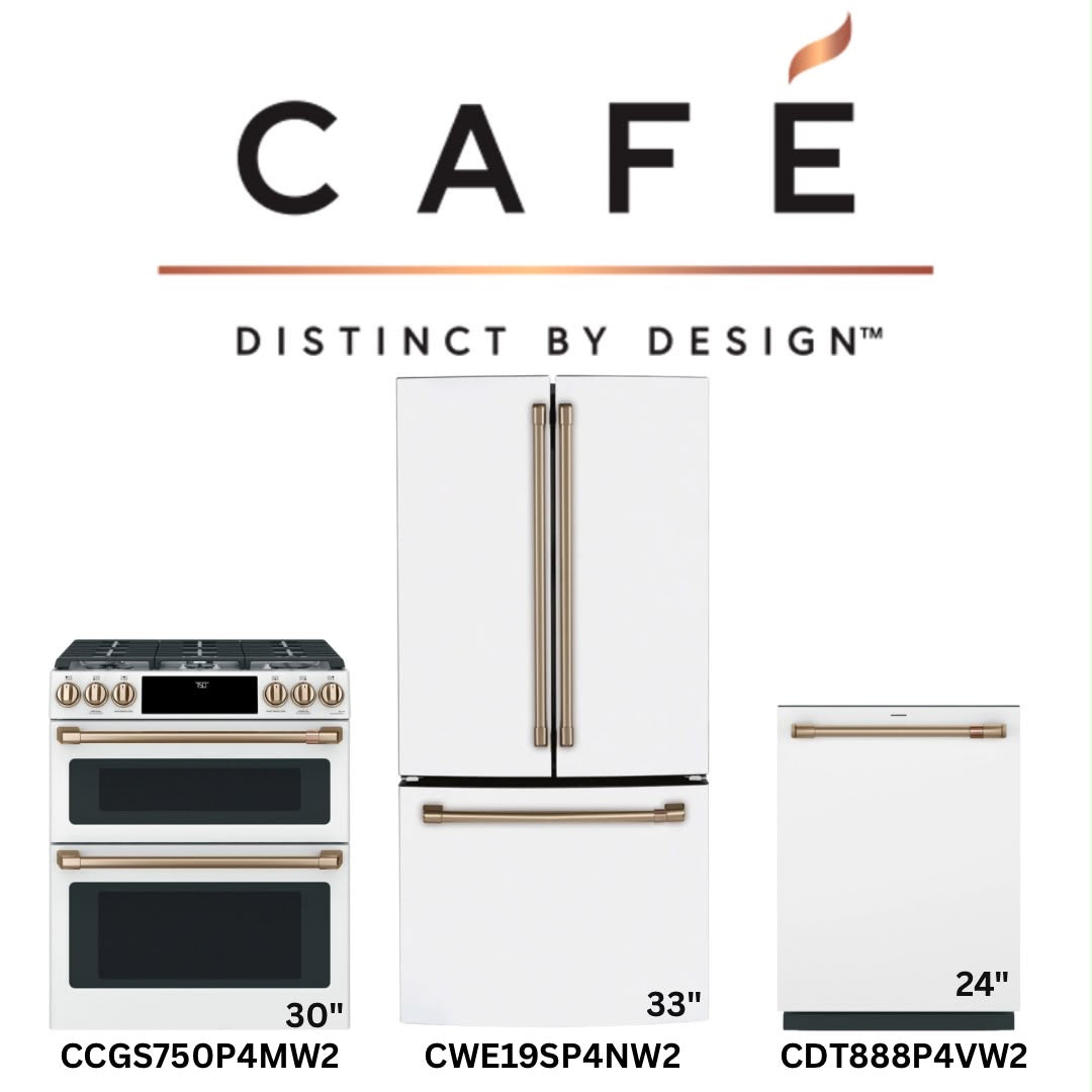 Café Matte White package: CCGS750P4MW2, CWE19SP4NW2, CDT888P4VW2