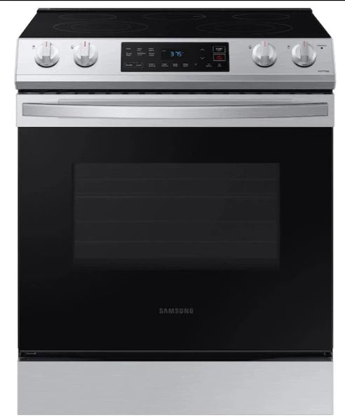Samsung 30" wide 6.3 cu ft Electric Slide in Range - NE63T8111SS