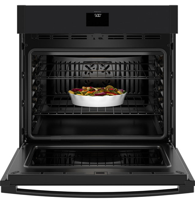 GE JTS5000DVBB 30" Smart Built-In Self-Clean Convection Single Wall Oven with No Preheat Air Fry in Black