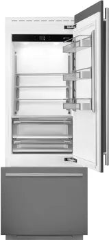 SMEG RBMU30R 30" Bottom-Mount Refrigerator with Ice Maker