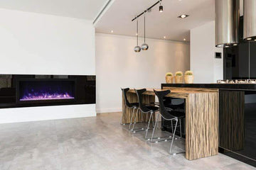 Remii 102765-DE 65" Deep Indoor or Outdoor Electric Built-In Fireplace