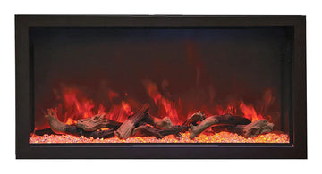 Remii 102755-XT 55" Tall Indoor or Outdoor Electric Built-In Fireplace