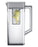 Samsung RF23DB990012AC Bespoke 23 Cu. Ft. 4-Door Flex Refrigerator with Family Hub+™ - White Glass
