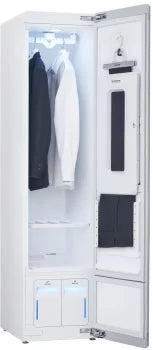 LG S3MFBN Styler® Smart wi-fi Enabled Steam Closet with TrueSteam® Technology and Exclusive Moving Hangers