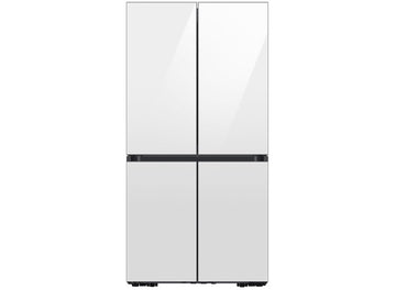 Samsung RF23DB960012AA - Bespoke 23 Cu. Ft. Counter Depth 4-Door Flex with Beverage Center in White Glass