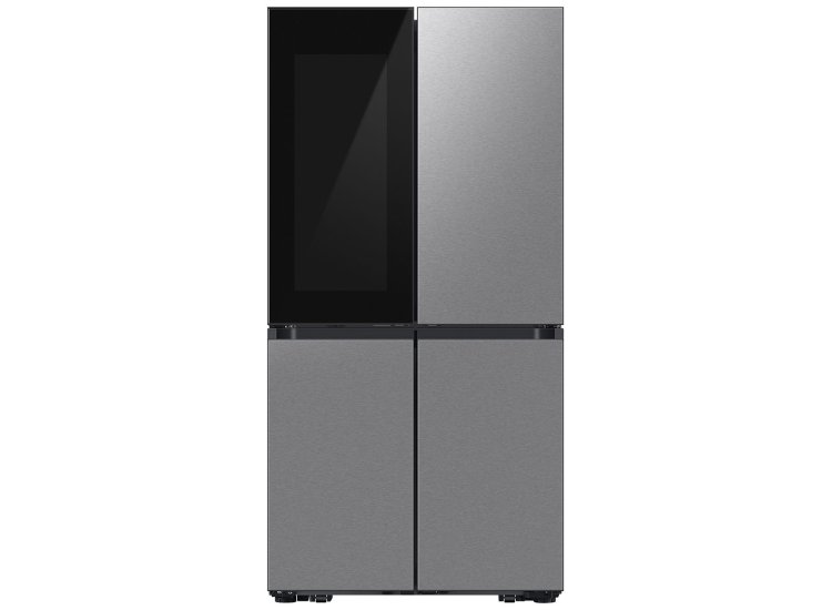 Samsung RF23DB9700QLAA - Bespoke 23 Cu. Ft. Counter Depth 4-Door Flex with Beverage Zone and Auto Open Door in Fingerprint Resistant Stainless Steel